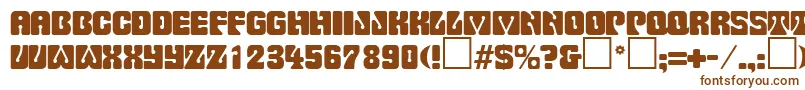 PinocchioRegularDb Font – Brown Fonts on White Background