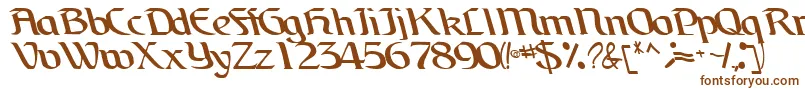 BrainchildfontRegularTtcon Font – Brown Fonts on White Background