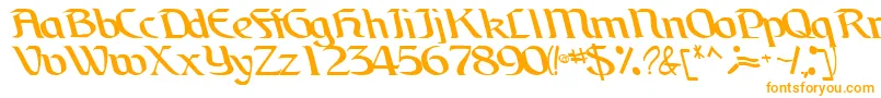 BrainchildfontRegularTtcon Font – Orange Fonts on White Background