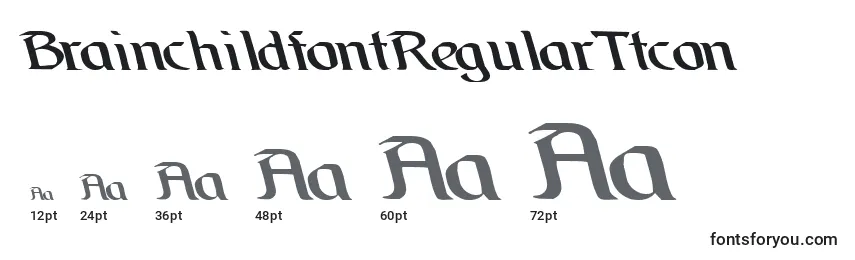 BrainchildfontRegularTtcon Font Sizes