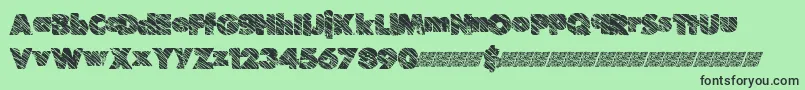 Suchfrosting Font – Black Fonts on Green Background