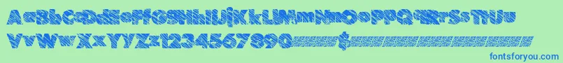 Suchfrosting Font – Blue Fonts on Green Background