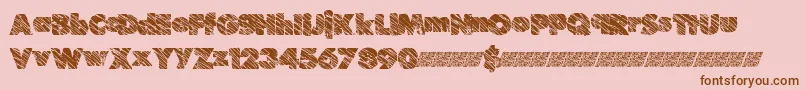 Suchfrosting Font – Brown Fonts on Pink Background