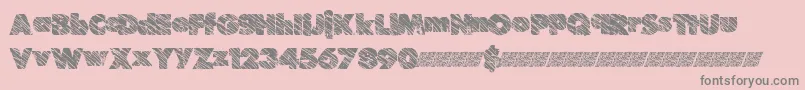 Suchfrosting-Schriftart – Graue Schriften auf rosa Hintergrund