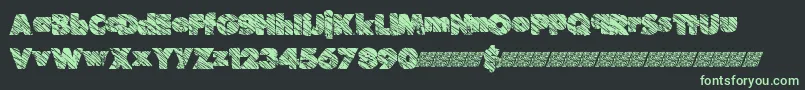 Suchfrosting Font – Green Fonts on Black Background