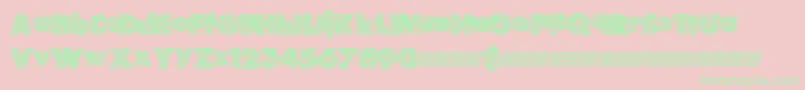 Suchfrosting Font – Green Fonts on Pink Background