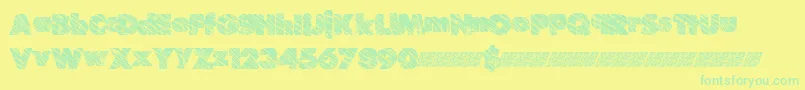 Suchfrosting Font – Green Fonts on Yellow Background