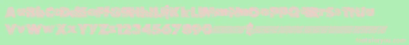 Suchfrosting Font – Pink Fonts on Green Background