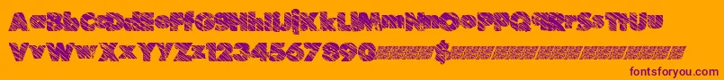 Suchfrosting Font – Purple Fonts on Orange Background