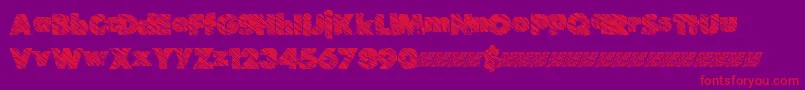 Suchfrosting Font – Red Fonts on Purple Background