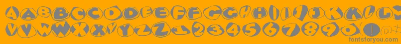 Glypm Font – Gray Fonts on Orange Background