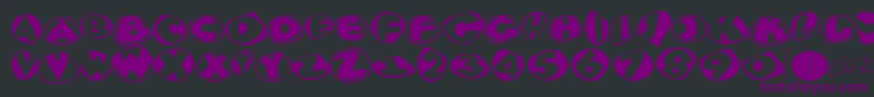 Glypm Font – Purple Fonts on Black Background