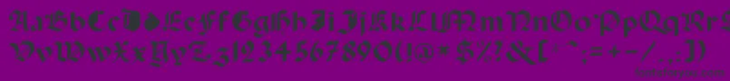 Capinini Font – Black Fonts on Purple Background