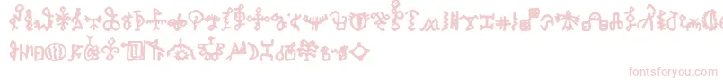 BamumSymbols1 Font – Pink Fonts on White Background