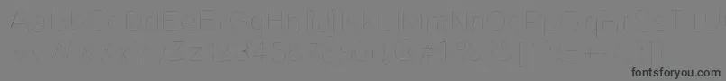 フォントKriekl – 黒い文字の灰色の背景
