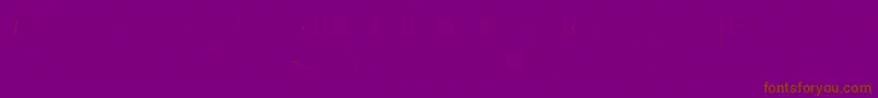 fuente Kriekl – Fuentes Marrones Sobre Fondo Morado