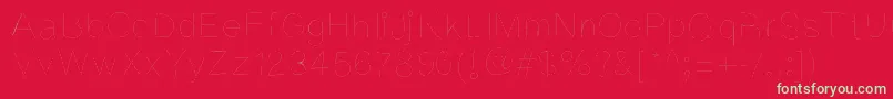 Kriekl Font – Green Fonts on Red Background