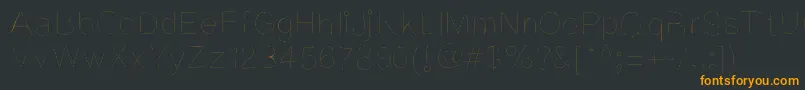 Kriekl Font – Orange Fonts on Black Background