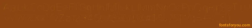Lisätietoja Kriekl-fontista Kriekl-fontti – oranssit fontit ruskealla taustalla