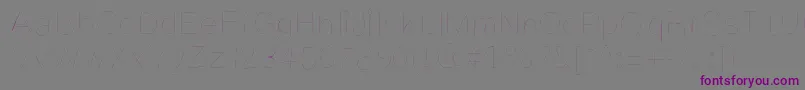 Kriekl-Schriftart – Violette Schriften auf grauem Hintergrund