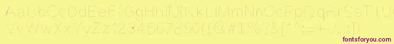 Kriekl Font – Purple Fonts on Yellow Background