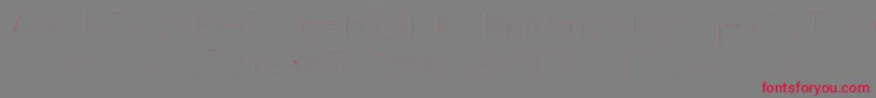 フォントKriekl – 赤い文字の灰色の背景