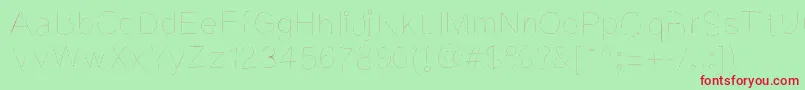 Kriekl Font – Red Fonts on Green Background