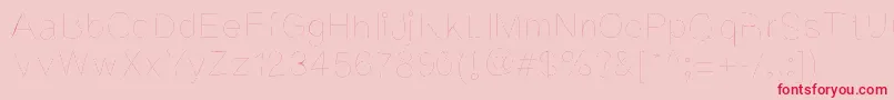 Kriekl Font – Red Fonts on Pink Background