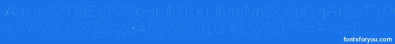 Kriekl Font – White Fonts on Blue Background