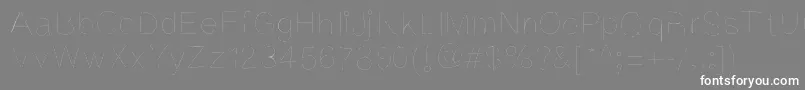 Kriekl Font – White Fonts on Gray Background