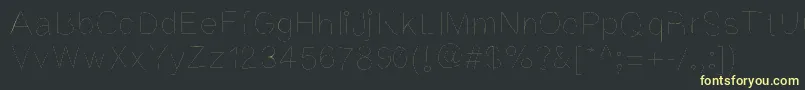 Kriekl Font – Yellow Fonts on Black Background