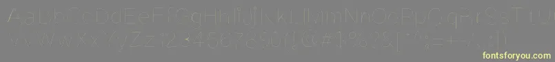 Kriekl Font – Yellow Fonts on Gray Background