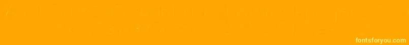 Kriekl Font – Yellow Fonts on Orange Background