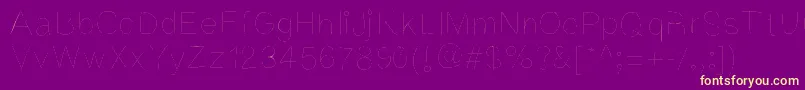 Kriekl Font – Yellow Fonts on Purple Background