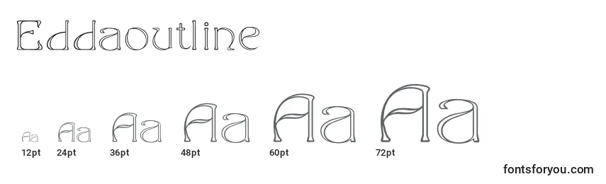 sizes of eddaoutline font, eddaoutline sizes