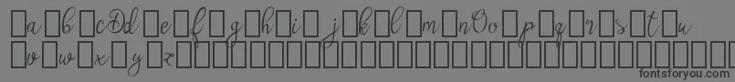 OlyberDemo Font – Black Fonts on Gray Background