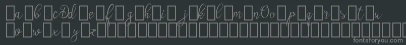 OlyberDemo Font – Gray Fonts on Black Background