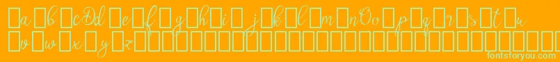 Lisätietoja OlyberDemo-fontista OlyberDemo-fontti – vihreät fontit oranssilla taustalla