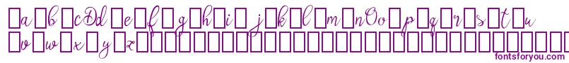 OlyberDemo Font – Purple Fonts on White Background