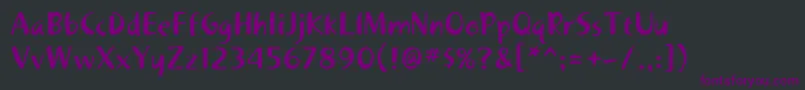 Khakistd1-Schriftart – Violette Schriften auf schwarzem Hintergrund