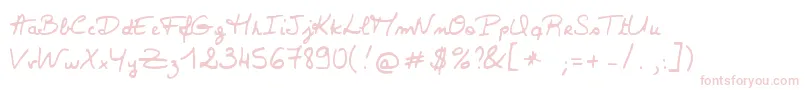 Valerie-fontti – vaaleanpunaiset fontit