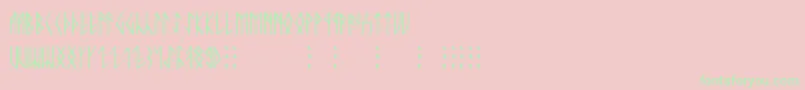 Runicaltnoc Font – Green Fonts on Pink Background