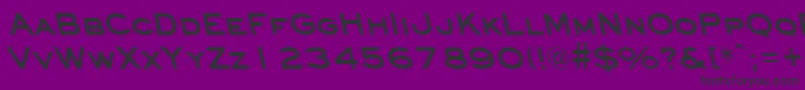 フォントEyechartbackslantBold – 紫の背景に黒い文字