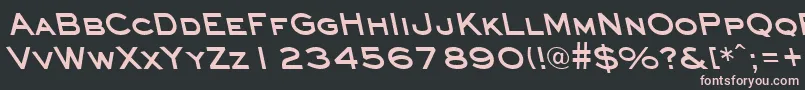EyechartbackslantBold Font – Pink Fonts on Black Background