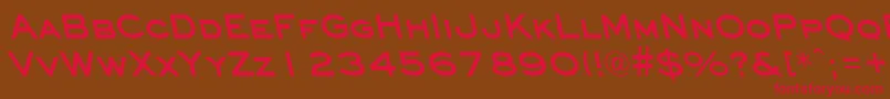EyechartbackslantBold Font – Red Fonts on Brown Background