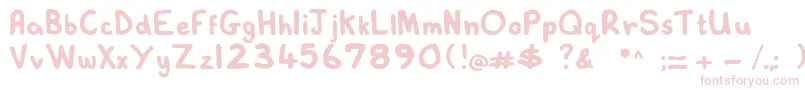 Шрифт Lovelexiehandwritten – розовые шрифты