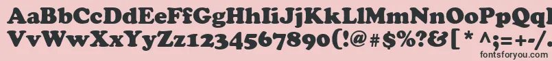 Agcrownstyle Font – Black Fonts on Pink Background