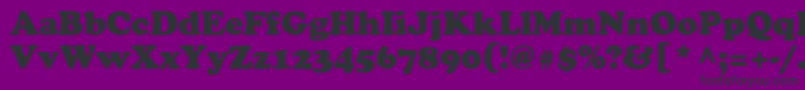 フォントAgcrownstyle – 紫の背景に黒い文字