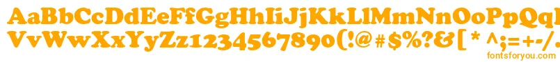 Agcrownstyle Font – Orange Fonts on White Background