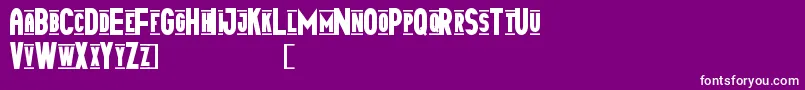 TipoCapital1St Font – White Fonts on Purple Background